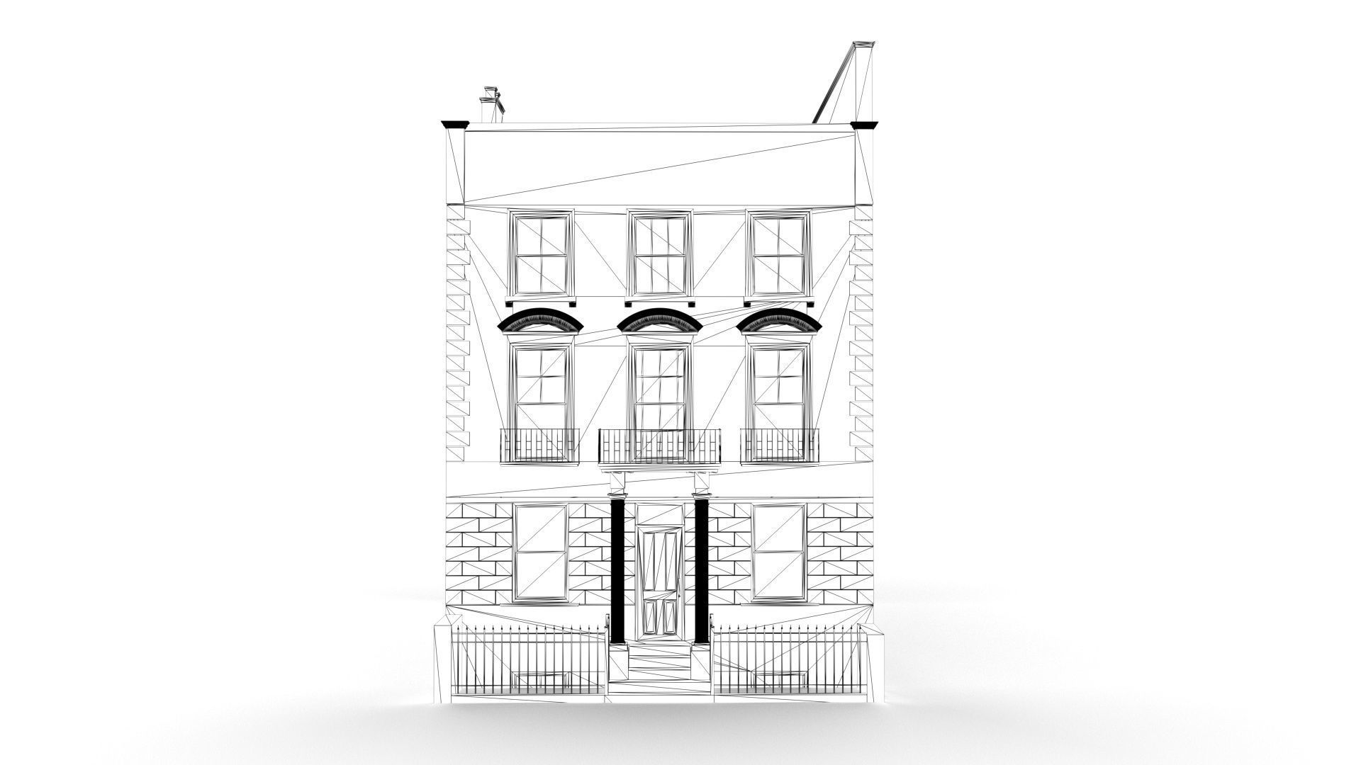 London Townhouse 3D model_7