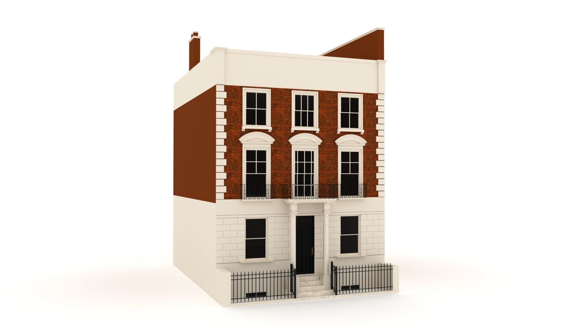 London Townhouse 3D model_1