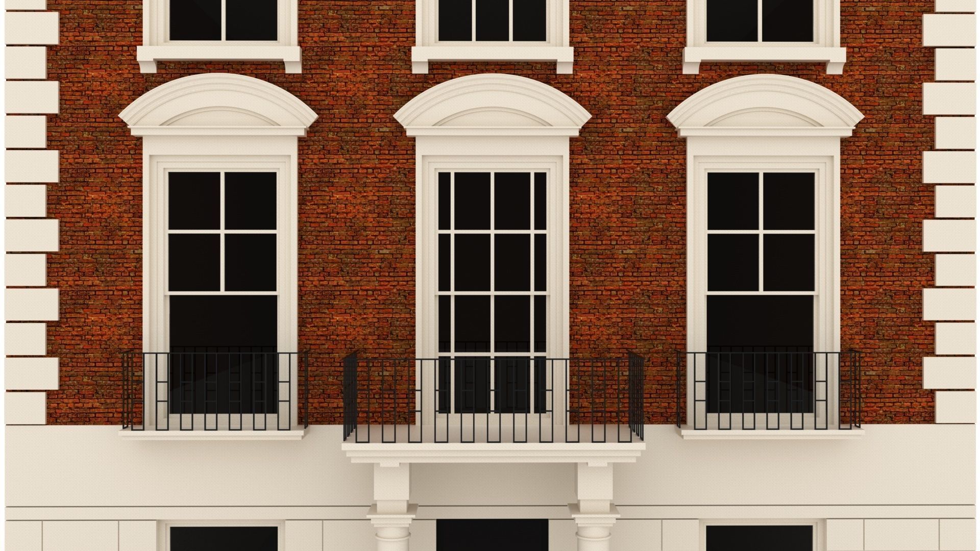 London Townhouse 3D model_4