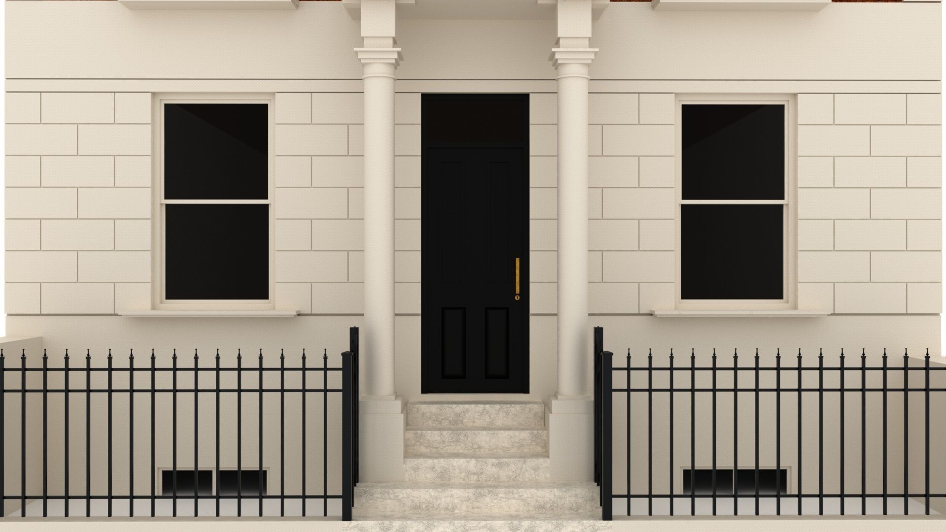 London Townhouse 3D model_5