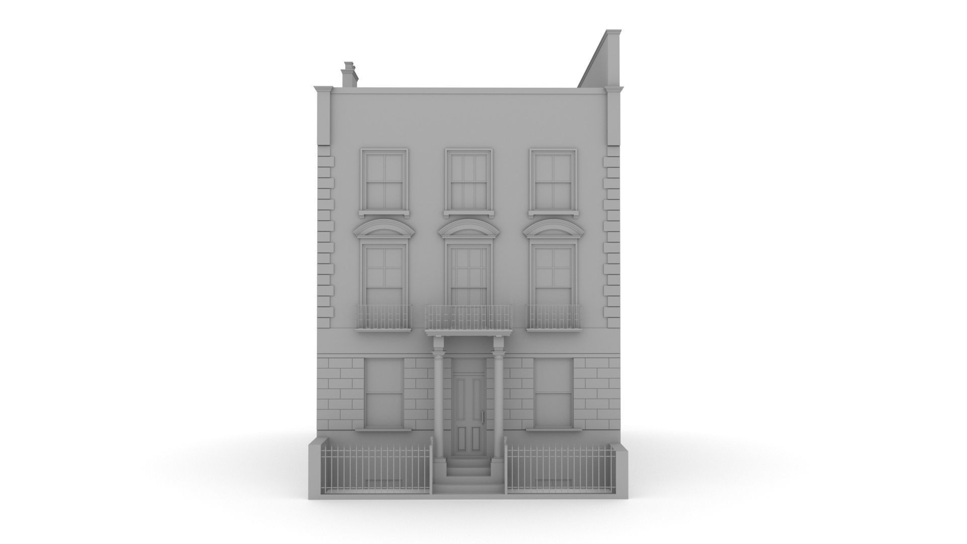 London Townhouse 3D model_6