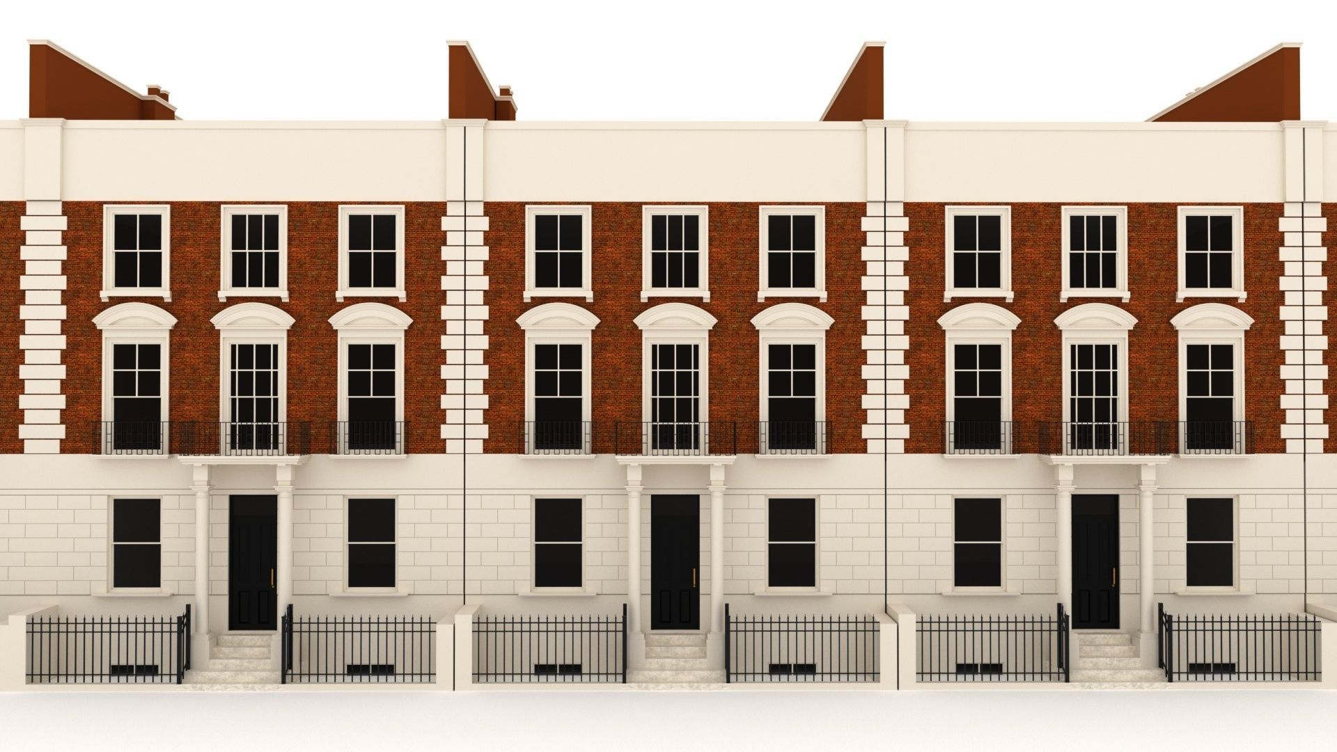 London Townhouse 3D model_2