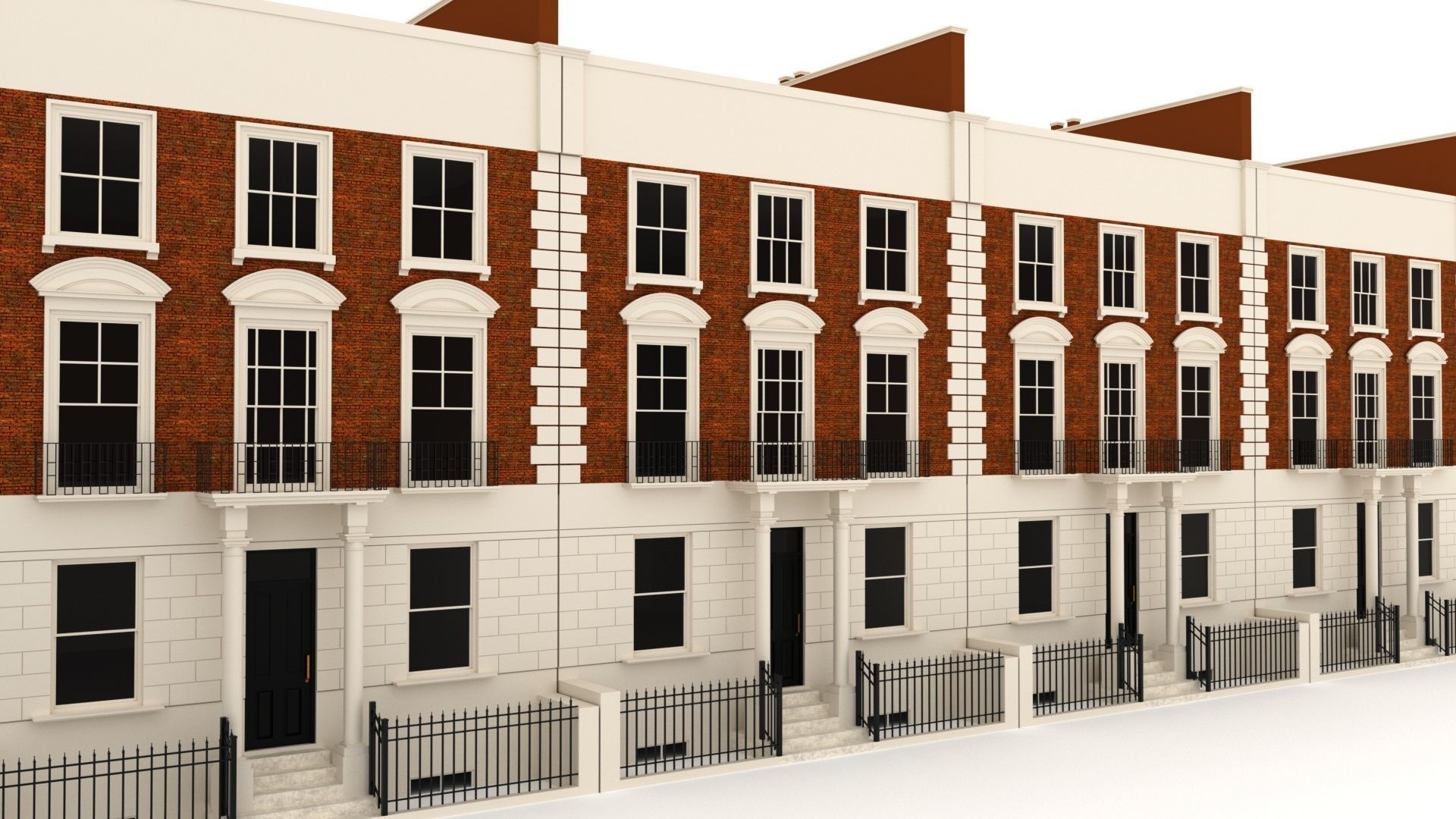 London Townhouse 3D model_3