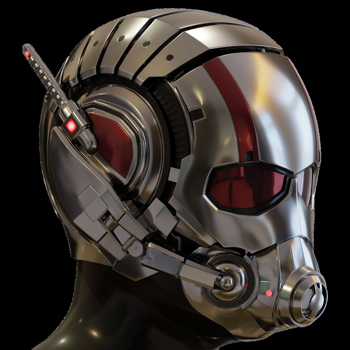 Motorized Ant-Man Mk1 Helmet 3D Model 3D print model_7