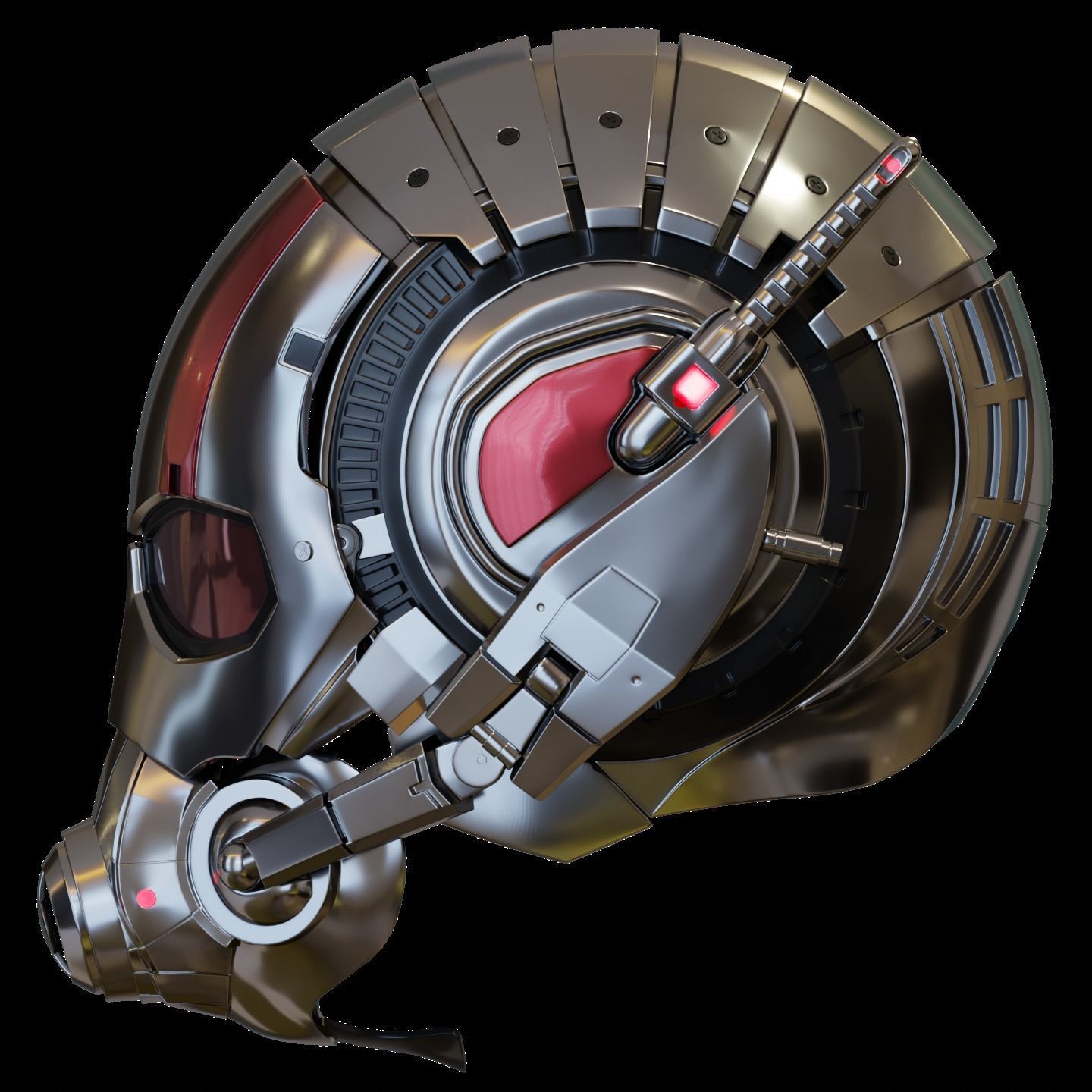 Motorized Ant-Man Mk1 Helmet 3D Model 3D print model_4
