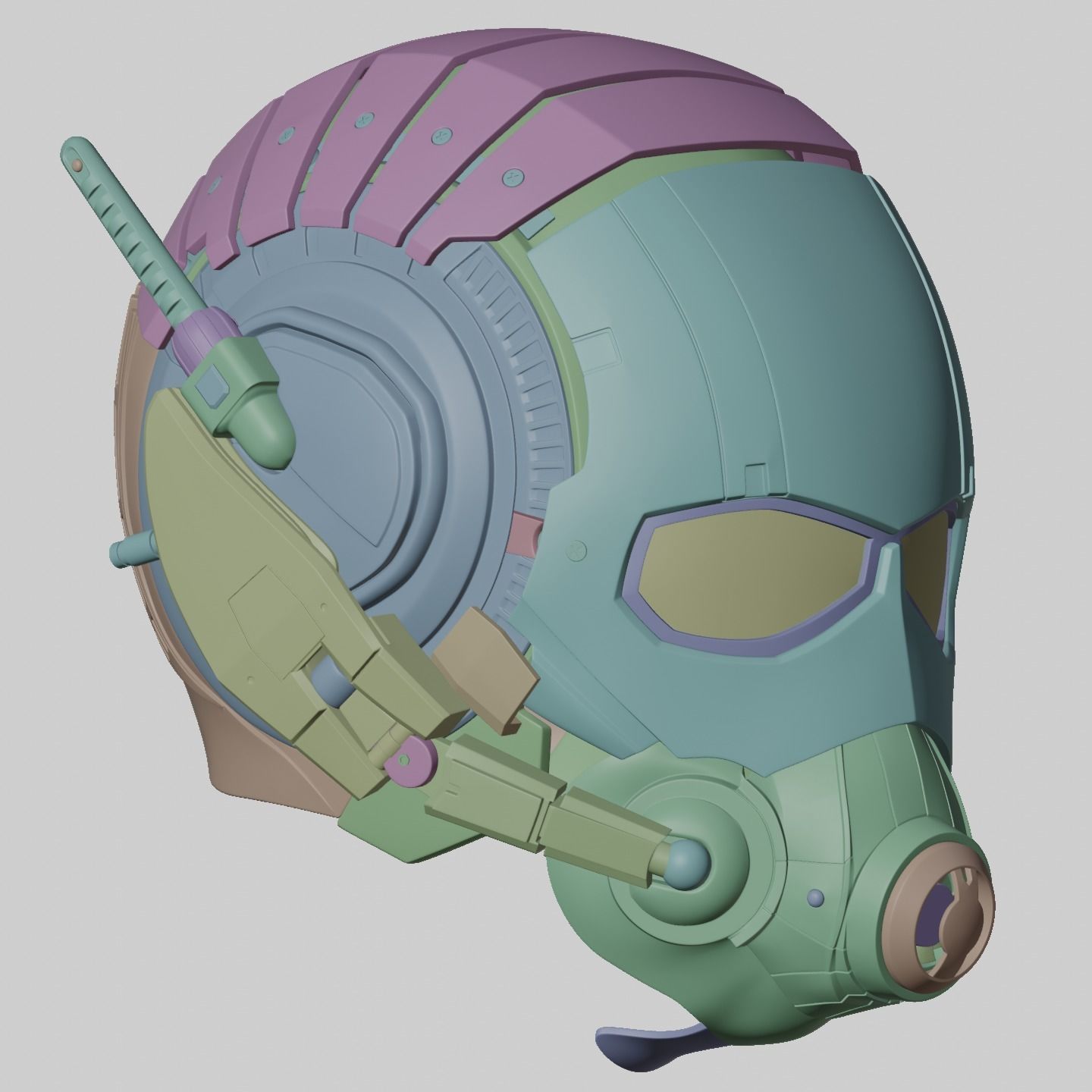 Motorized Ant-Man Mk1 Helmet 3D Model 3D print model_8