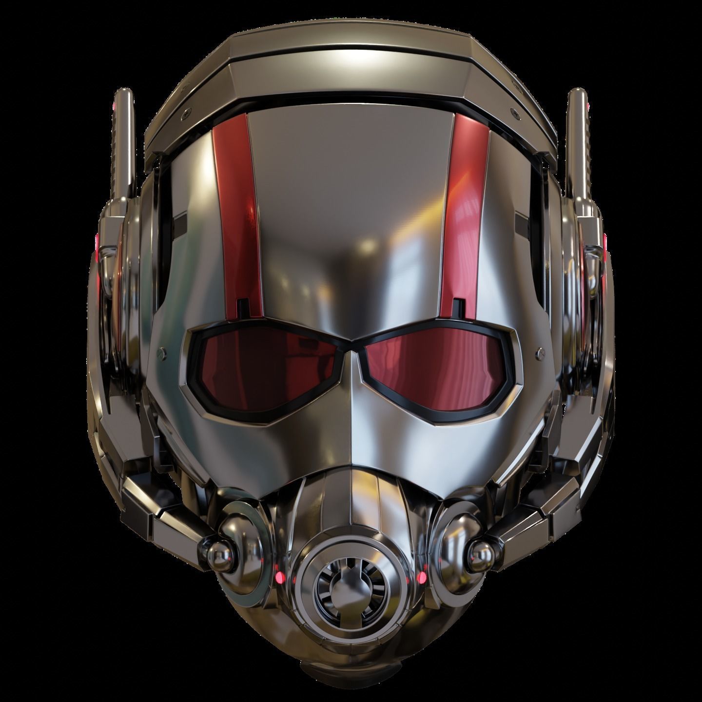 Motorized Ant-Man Mk1 Helmet 3D Model 3D print model_3