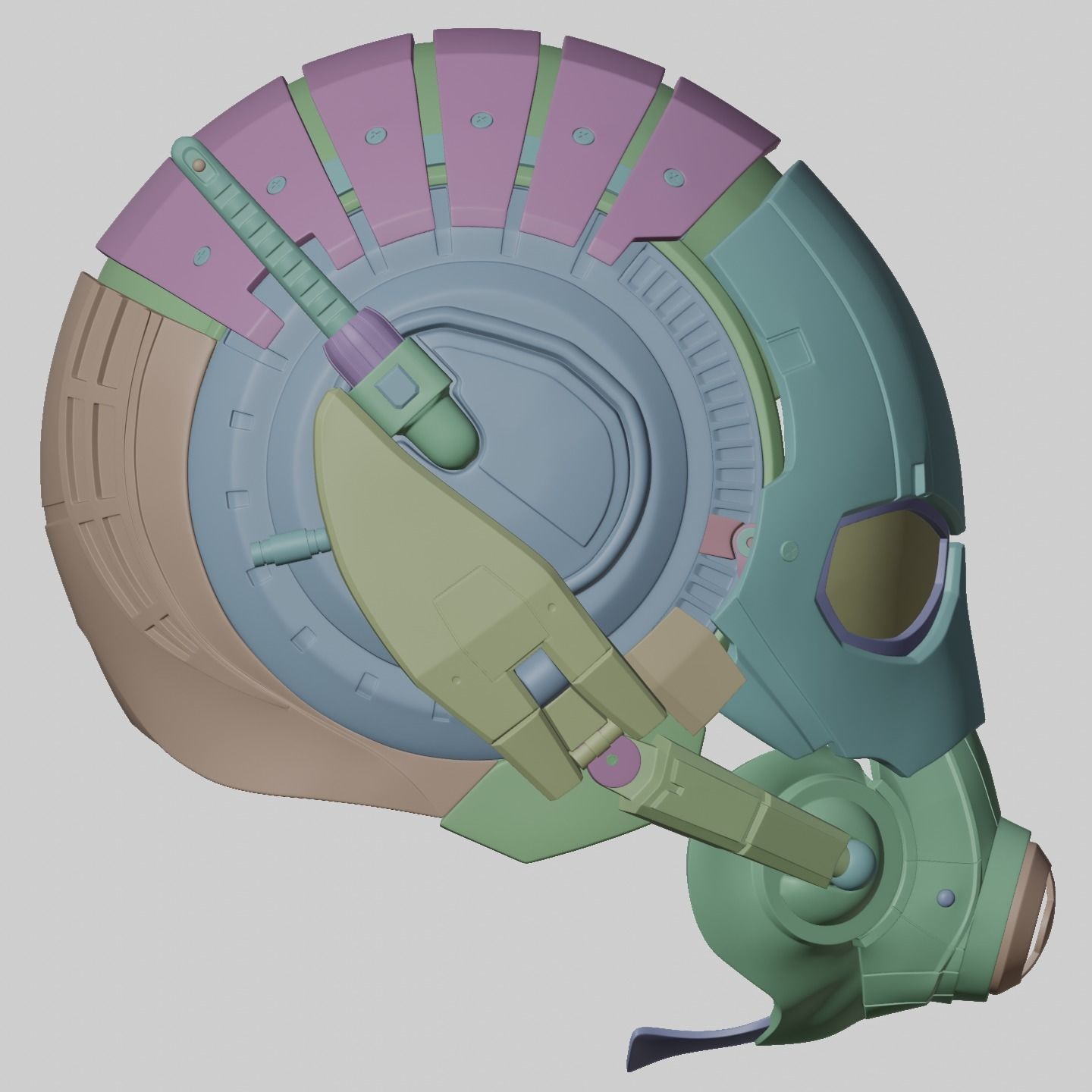 Motorized Ant-Man Mk1 Helmet 3D Model 3D print model_10