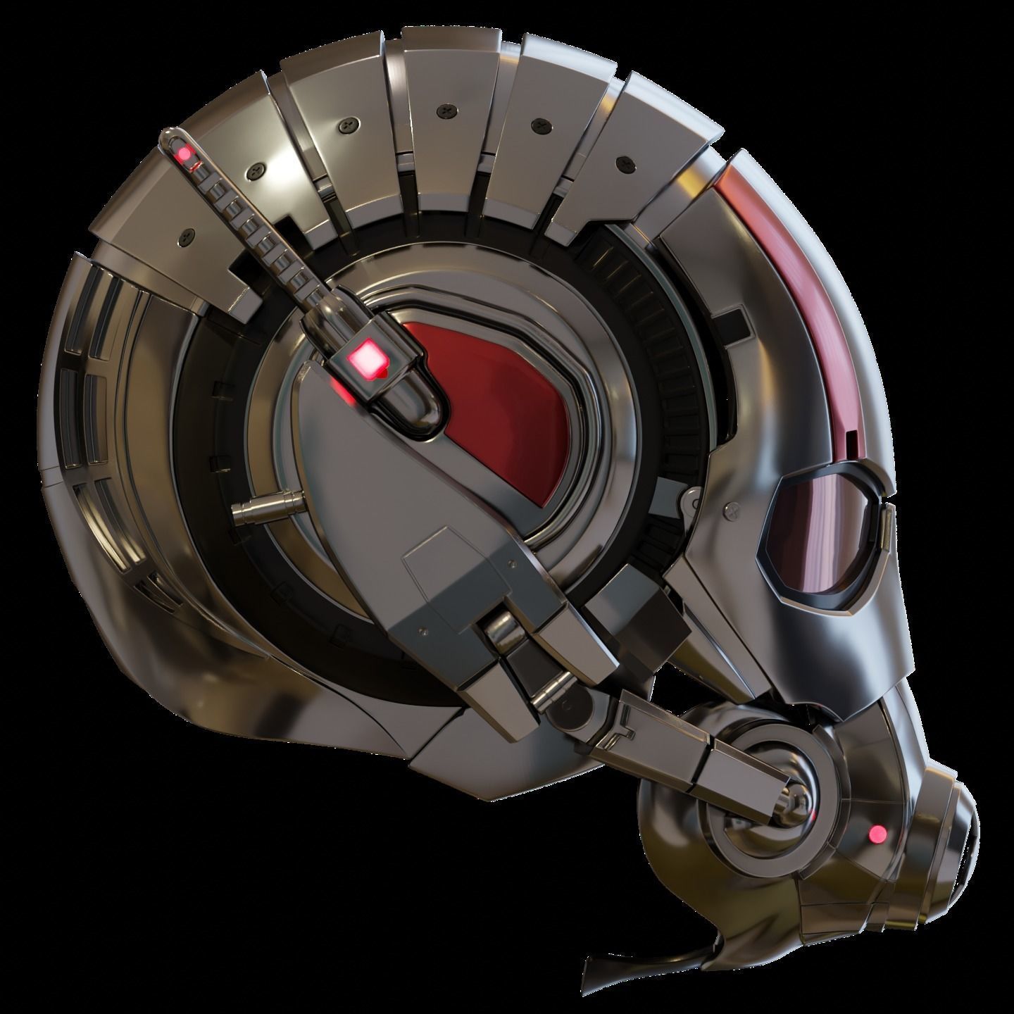 Motorized Ant-Man Mk1 Helmet 3D Model 3D print model_6