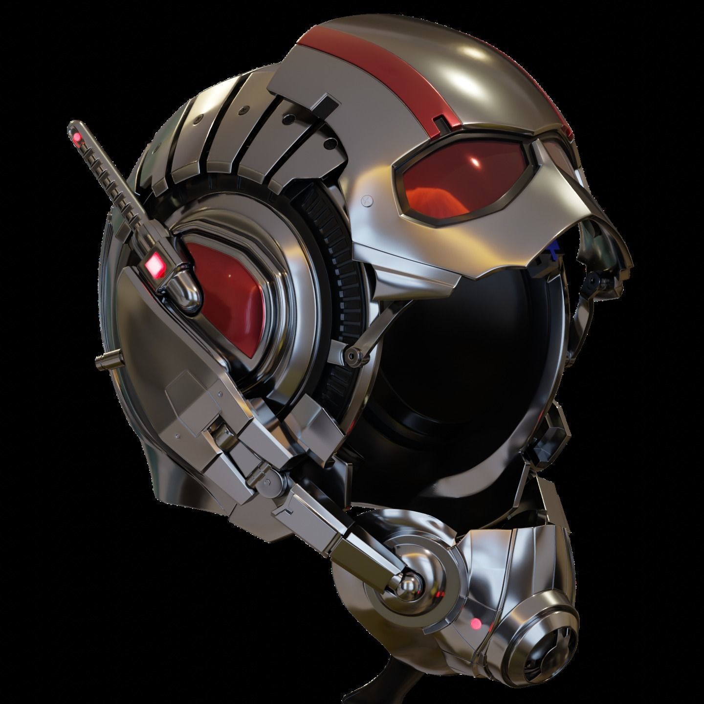 Motorized Ant-Man Mk1 Helmet 3D Model 3D print model_1