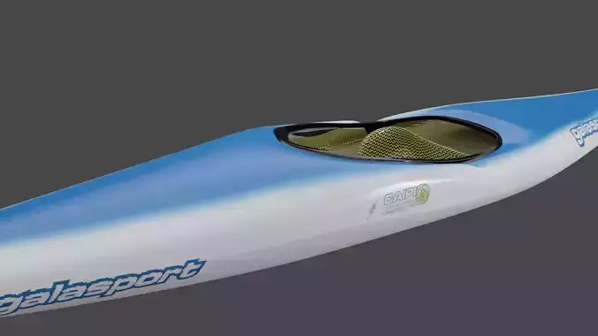 Slalom kayak - Galasport Caipi Low-poly 3D model