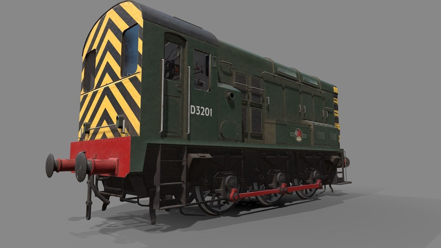 Class 08 Diesel Low-poly 3D model_2