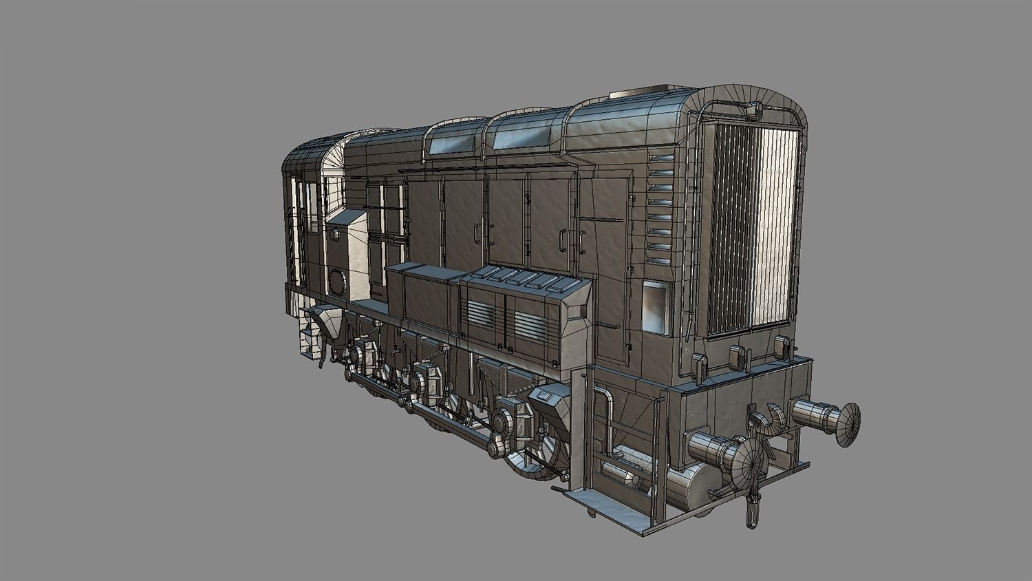 Class 08 Diesel Low-poly 3D model_19
