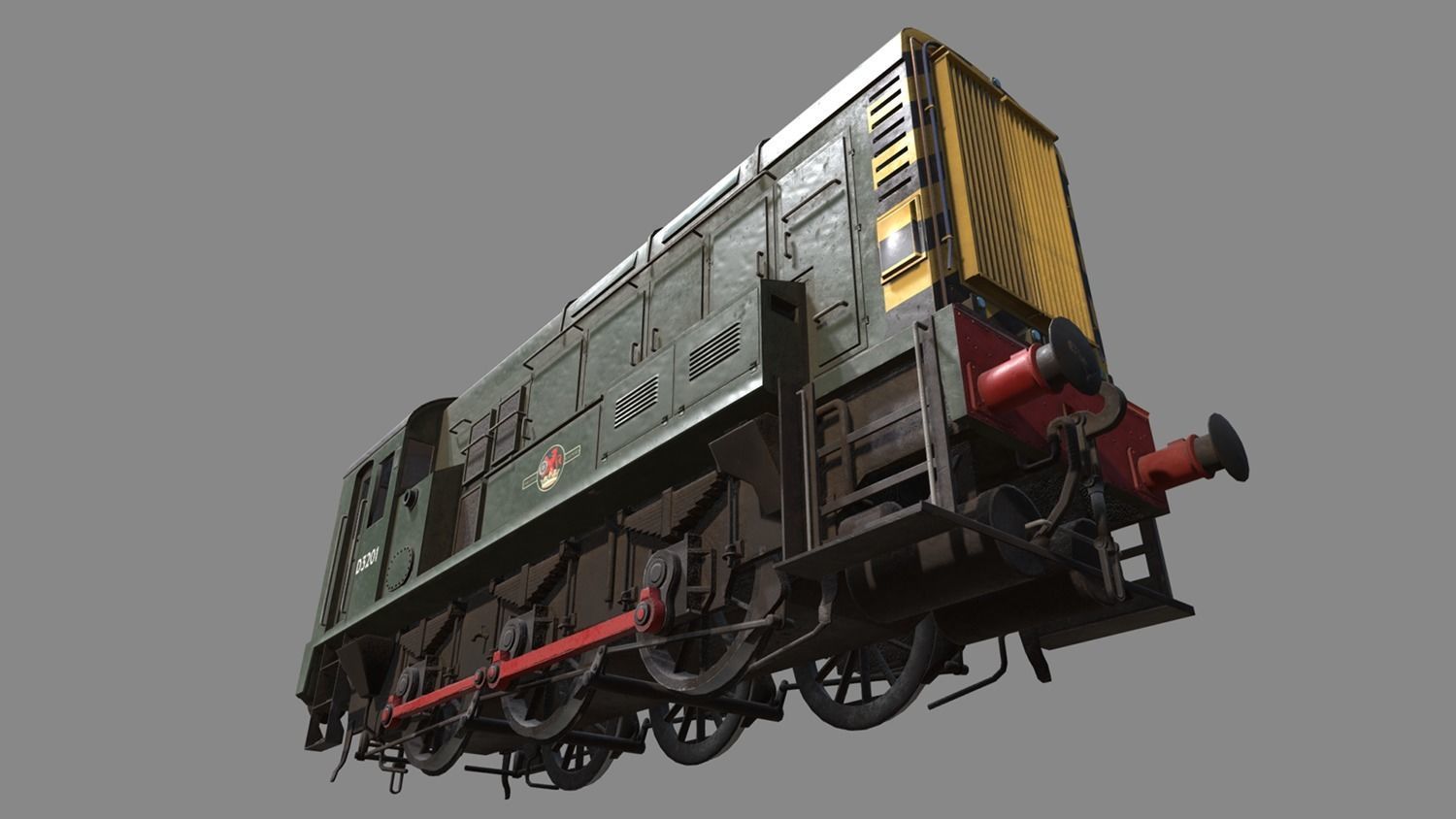 Class 08 Diesel Low-poly 3D model_1