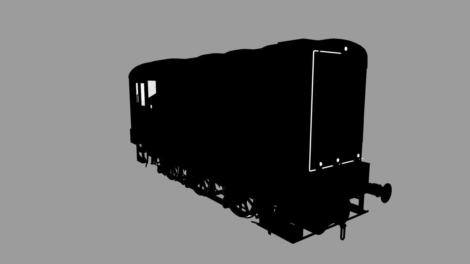 Class 08 Diesel Low-poly 3D model_16