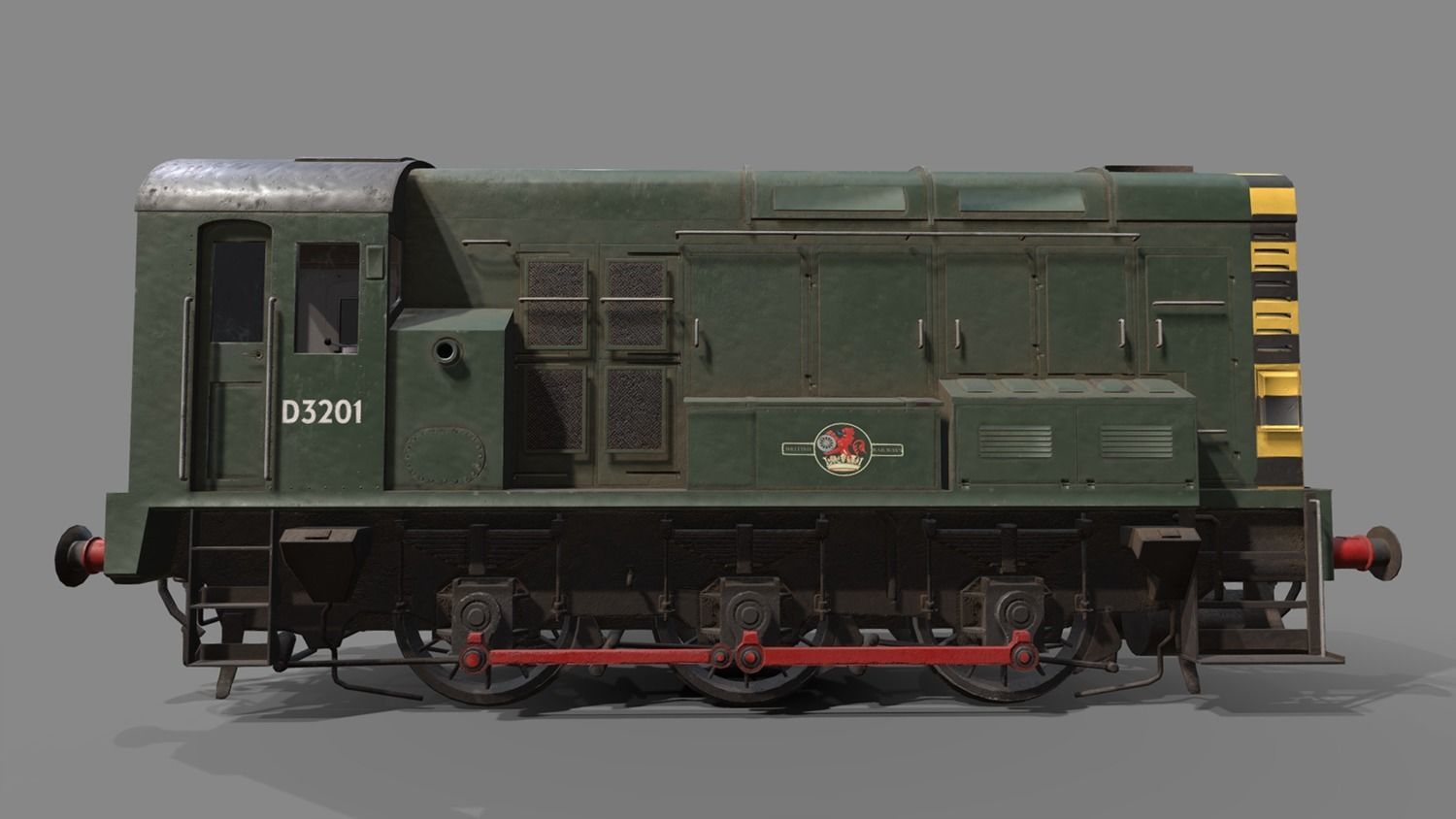 Class 08 Diesel Low-poly 3D model_5