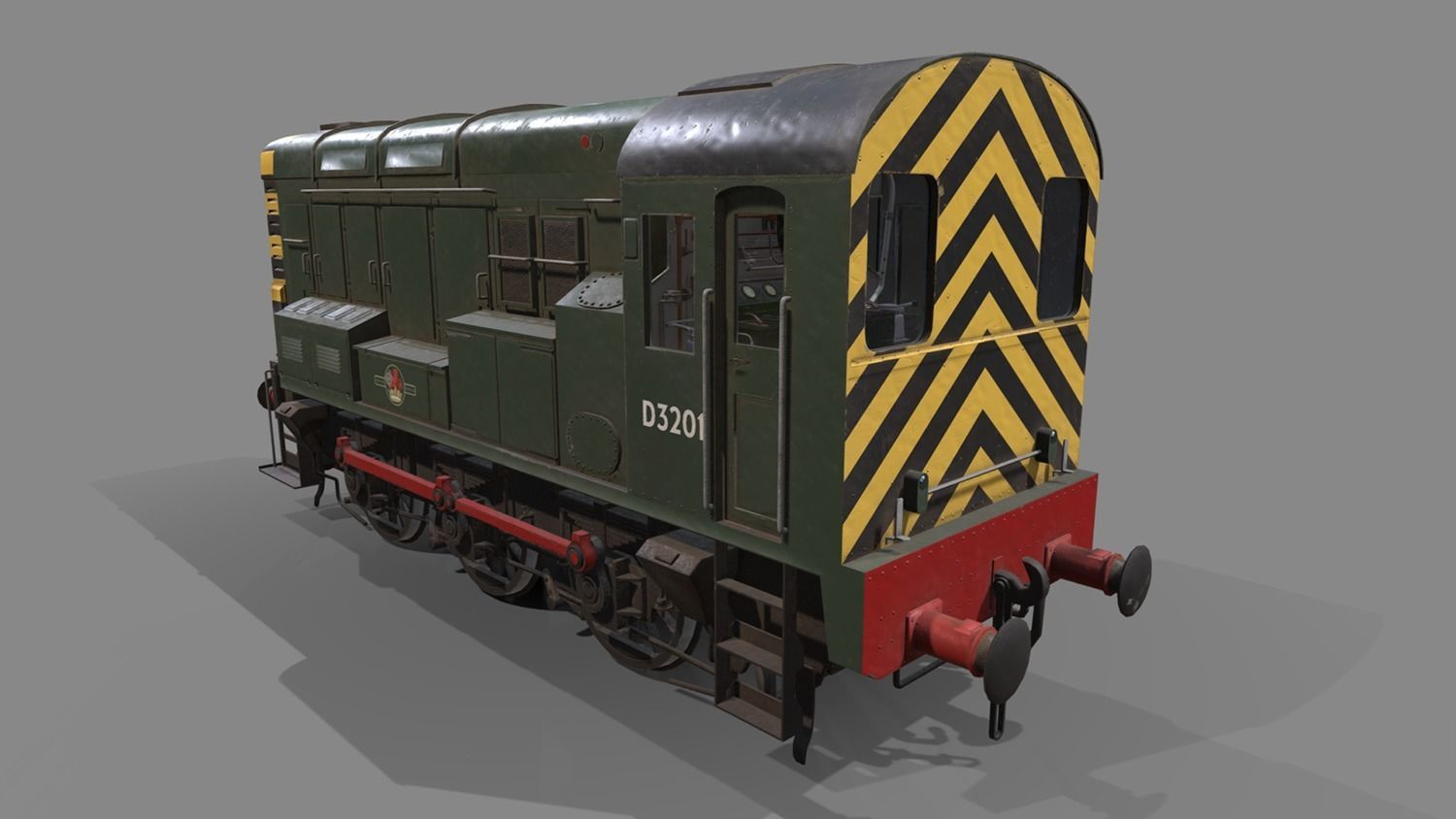 Class 08 Diesel Low-poly 3D model_9