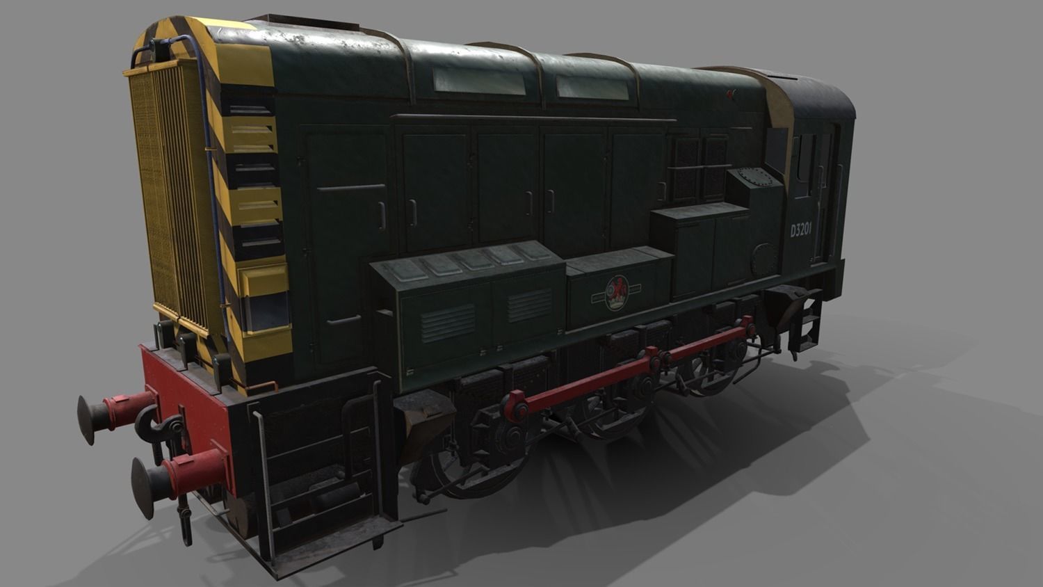 Class 08 Diesel Low-poly 3D model_4