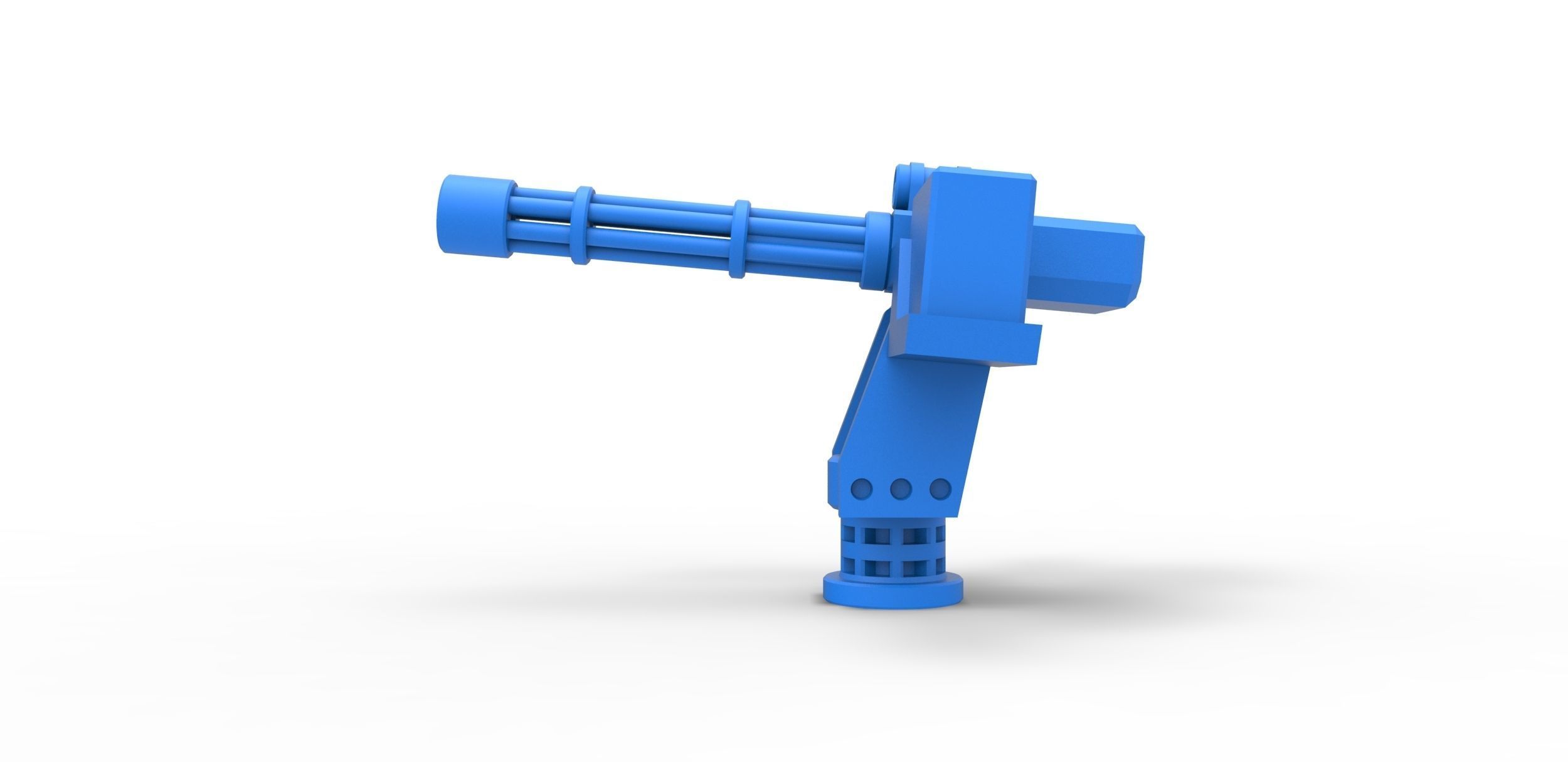Machine gun turret Scale 1 to 25 3D print model_6