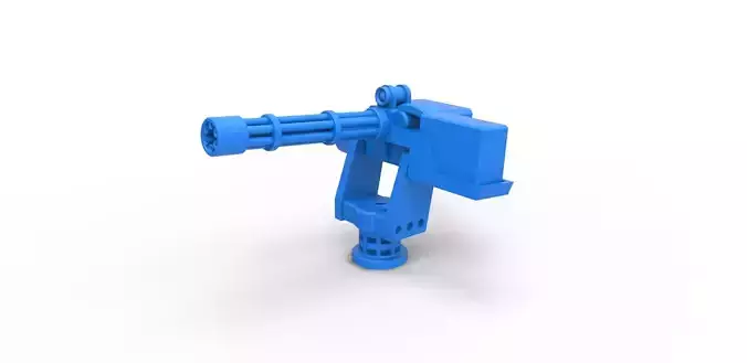 Machine gun turret Scale 1 to 25 3D print model