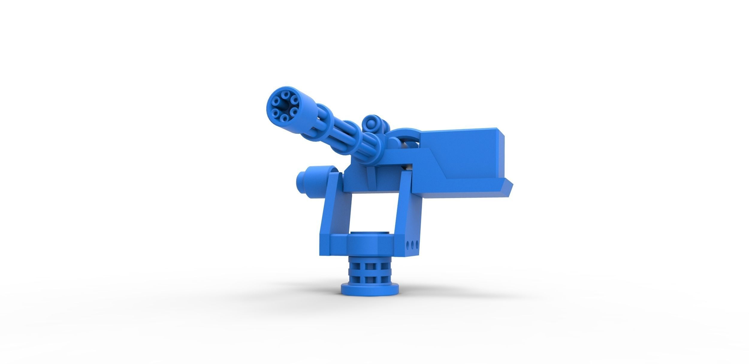Machine gun turret Scale 1 to 25 3D print model_3