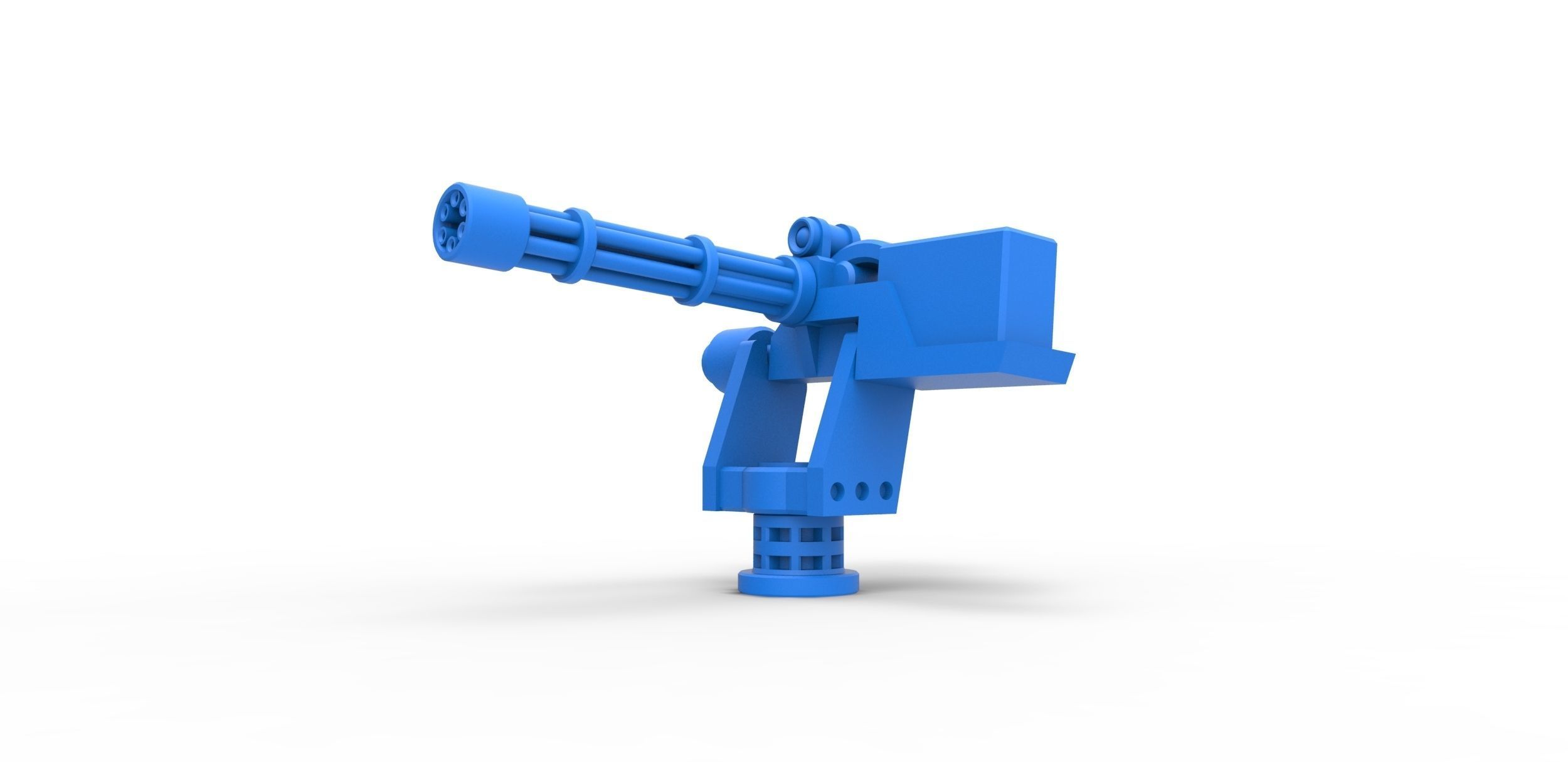 Machine gun turret Scale 1 to 25 3D print model_1
