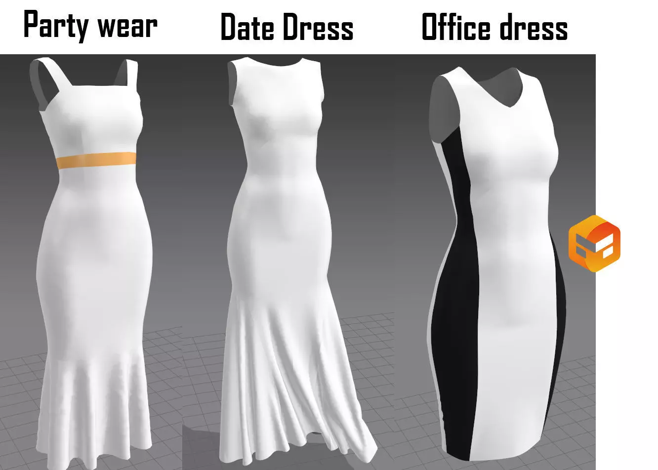 Female dress 3D model
