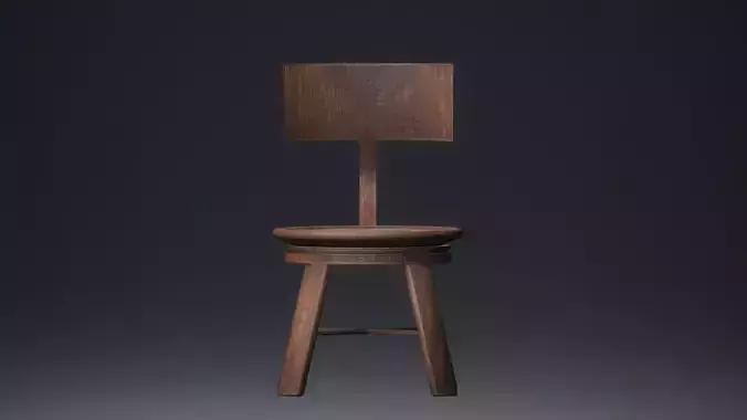 Antique Chair 3d Model