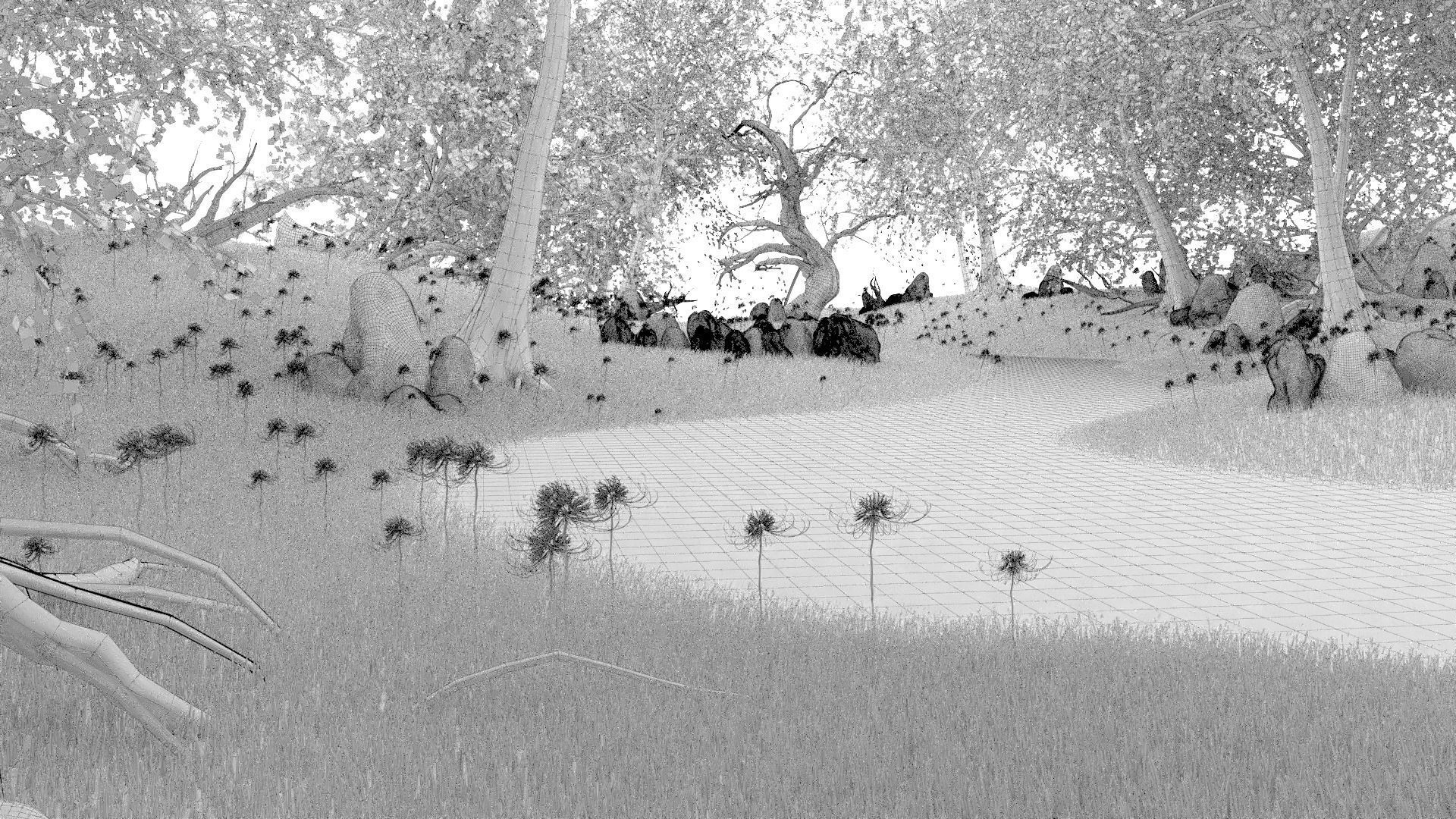 Dead Forest 3D model_10