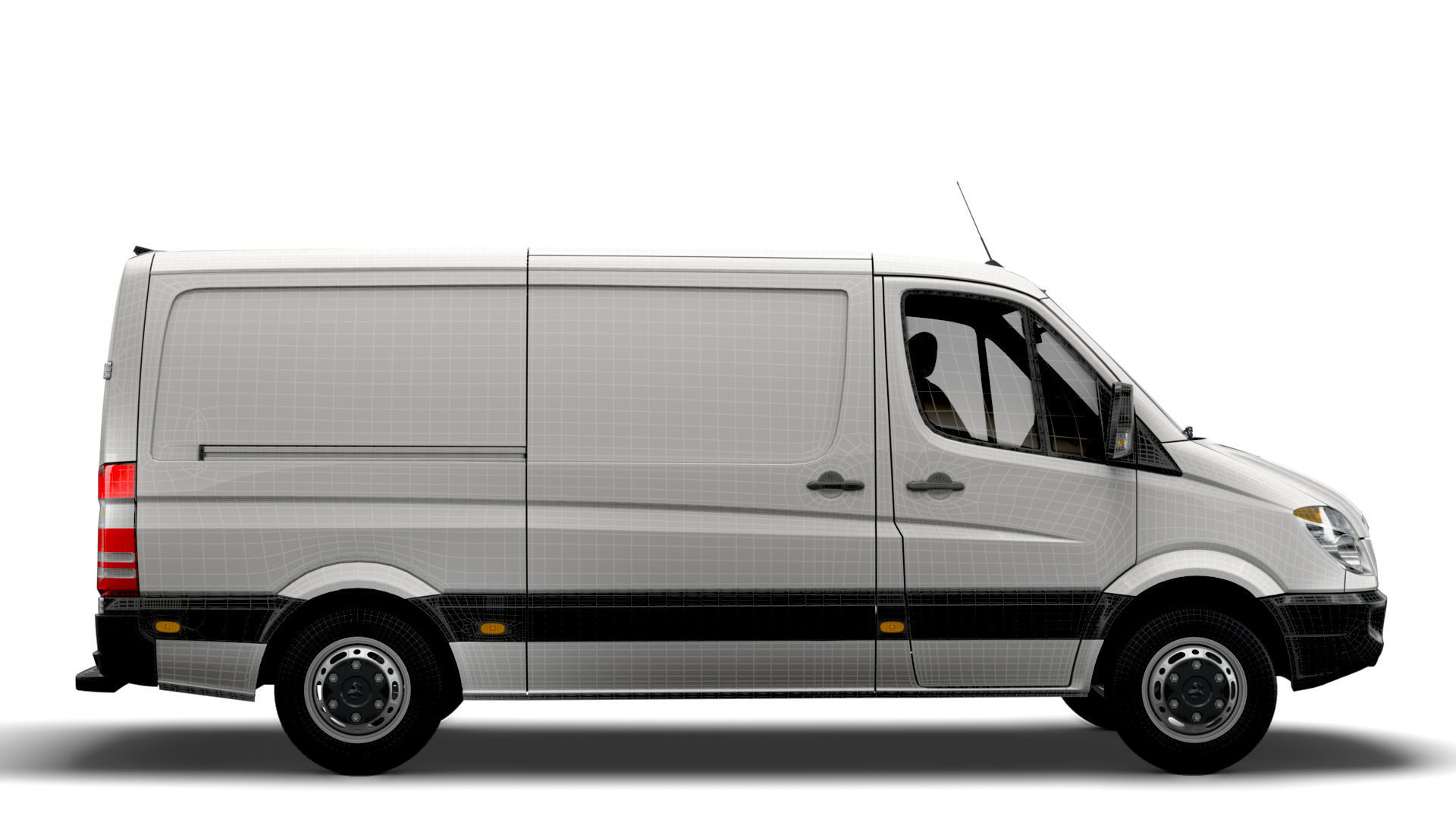 Dodge Sprinter L2H1 2009 3D model_13