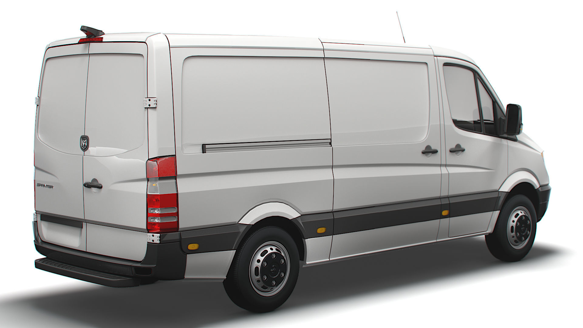Dodge Sprinter L2H1 2009 3D model_2
