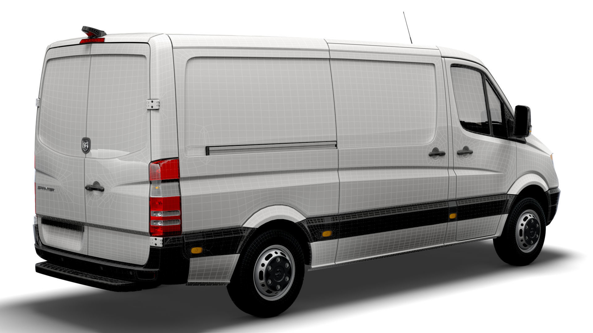 Dodge Sprinter L2H1 2009 3D model_14