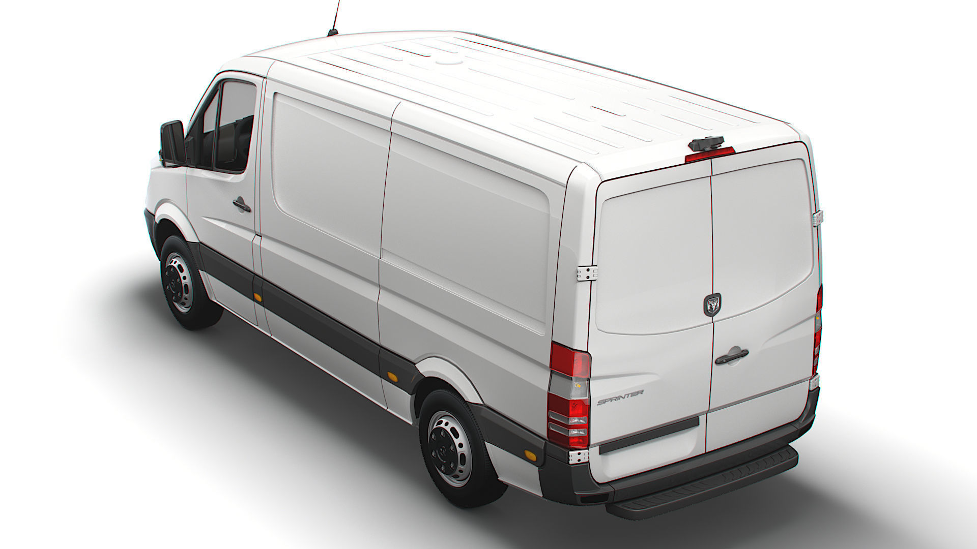 Dodge Sprinter L2H1 2009 3D model_3