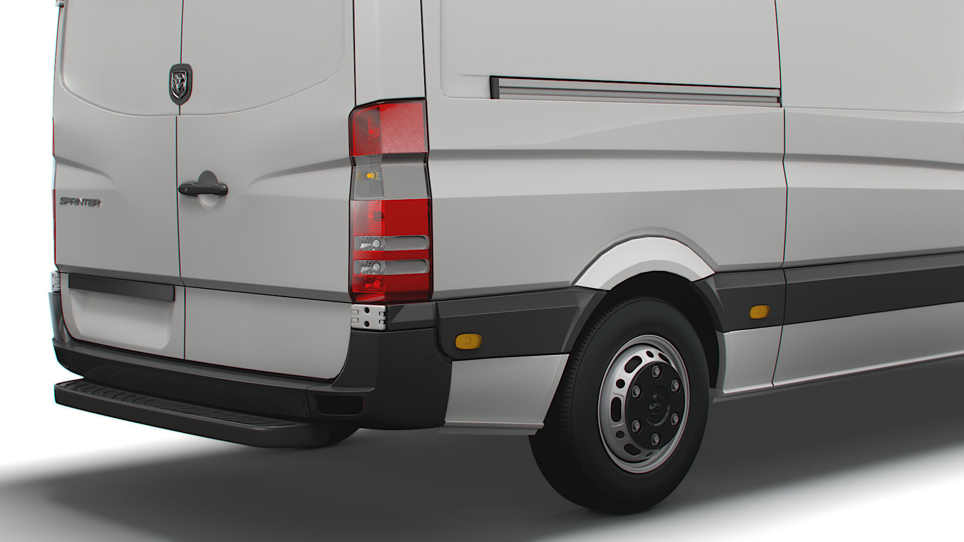 Dodge Sprinter L2H1 2009 3D model_11