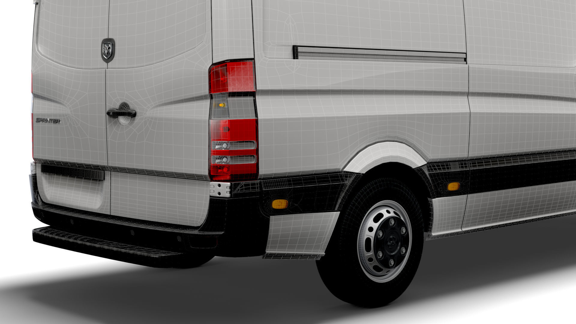 Dodge Sprinter L2H1 2009 3D model_23