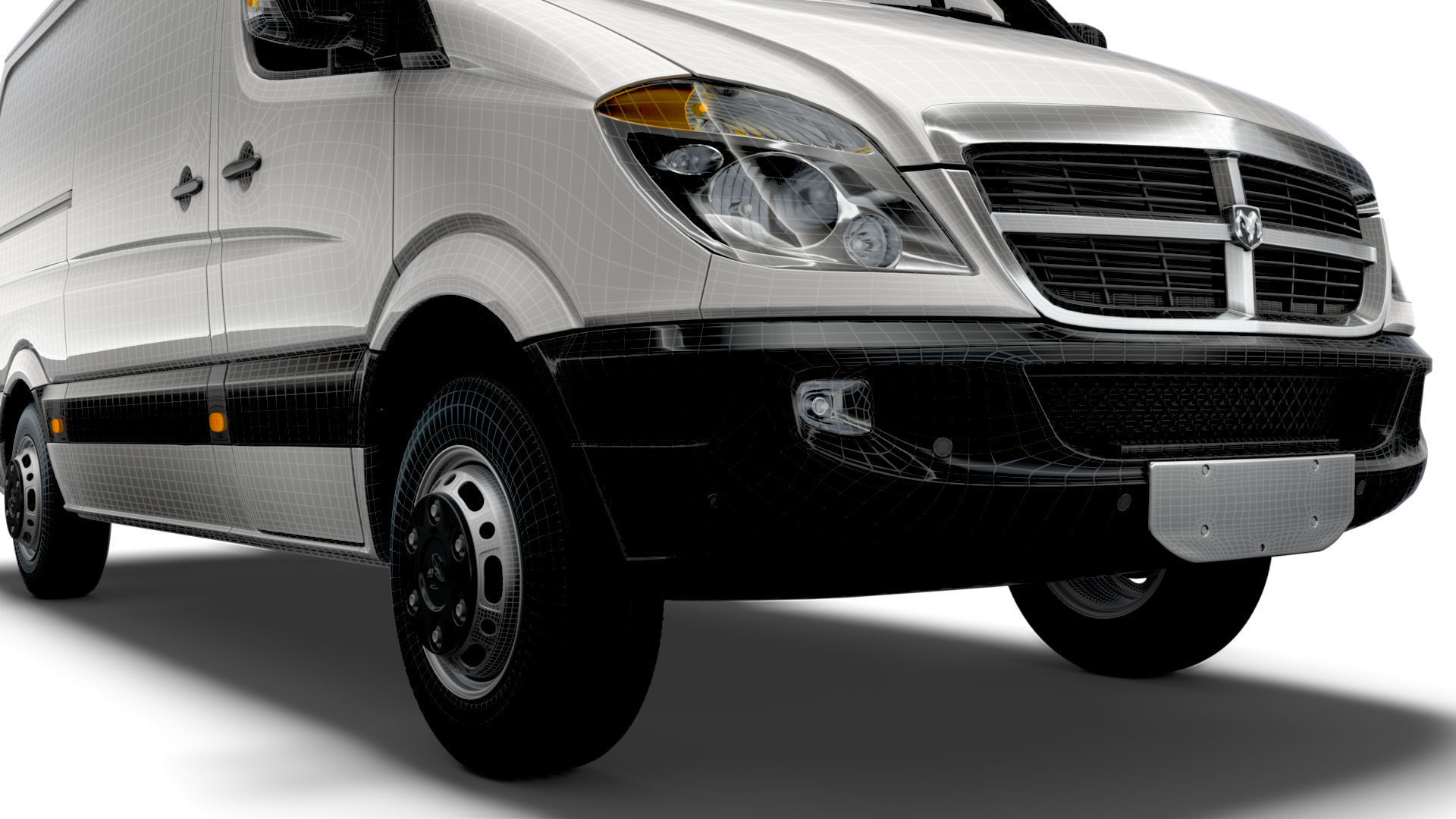 Dodge Sprinter L2H1 2009 3D model_17