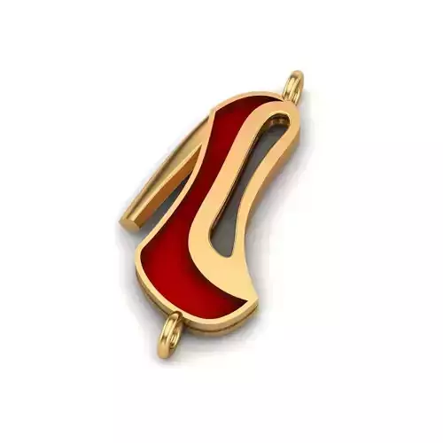 Jewelry high heel shoe charm