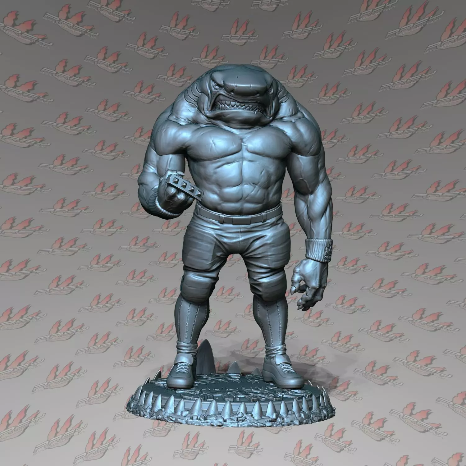 Big Slammu 1-24 scale Street Sharks 3D print model_0