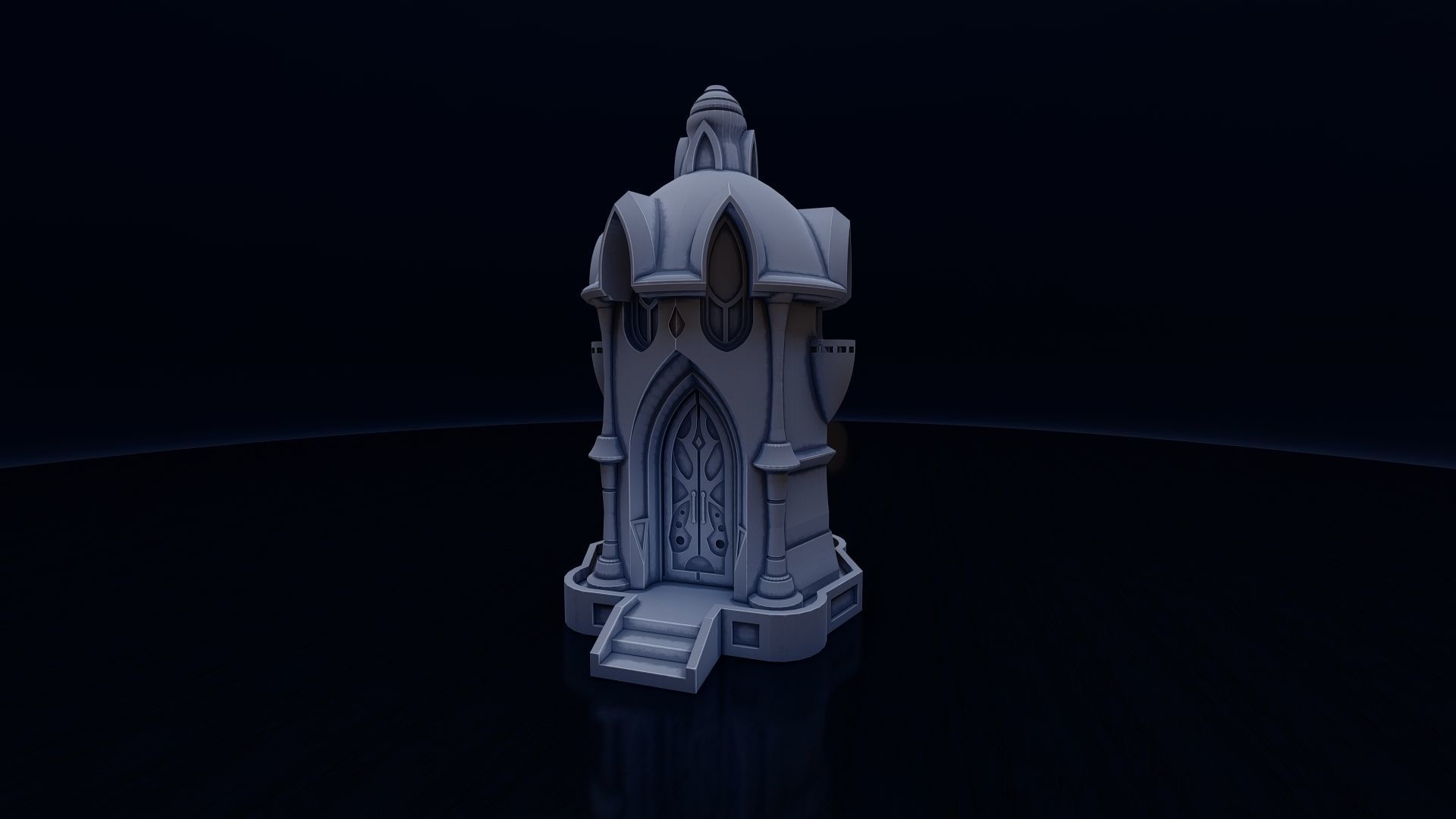 Fantasy Building FB002 3D print model_2