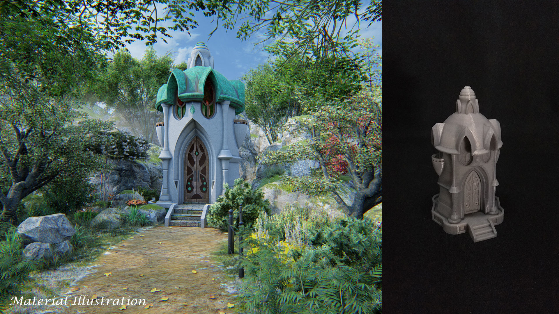 Fantasy Building FB002 3D print model_3