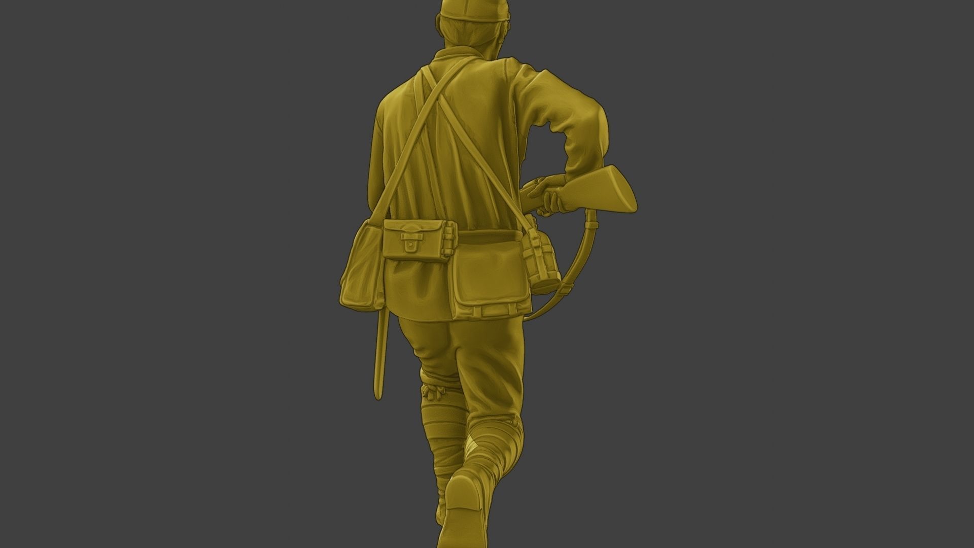 Japanese soldier ww2 Attack3 J2 3D print model_25