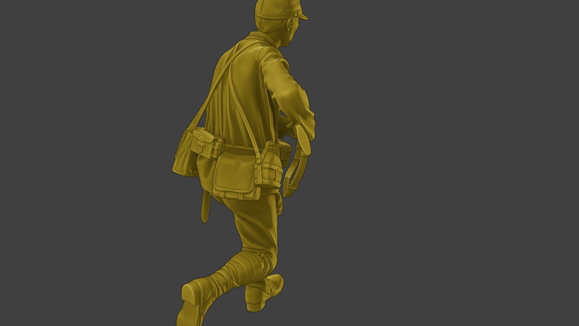 Japanese soldier ww2 Attack3 J2 3D print model_24