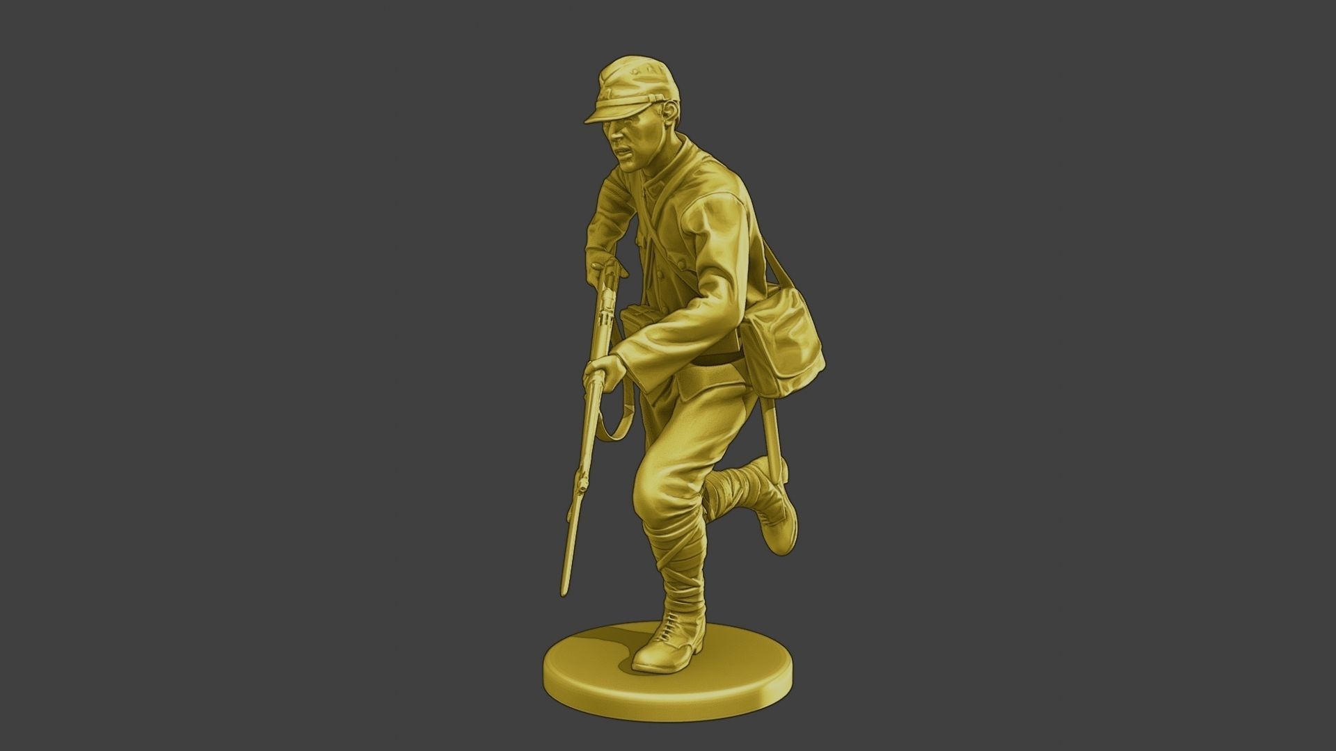 Japanese soldier ww2 Attack3 J2 3D print model_2