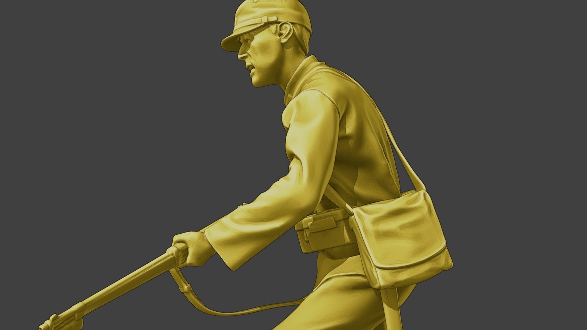 Japanese soldier ww2 Attack3 J2 3D print model_17