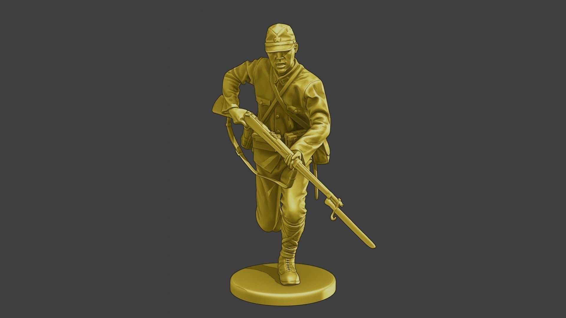 Japanese soldier ww2 Attack3 J2 3D print model_1