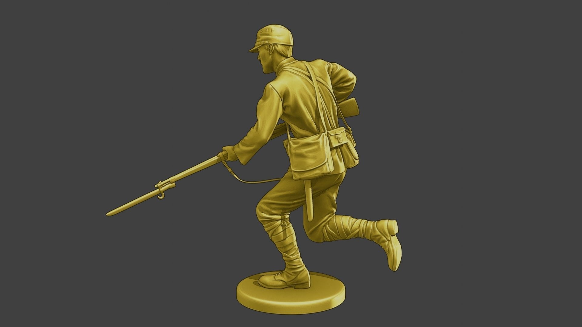 Japanese soldier ww2 Attack3 J2 3D print model_4