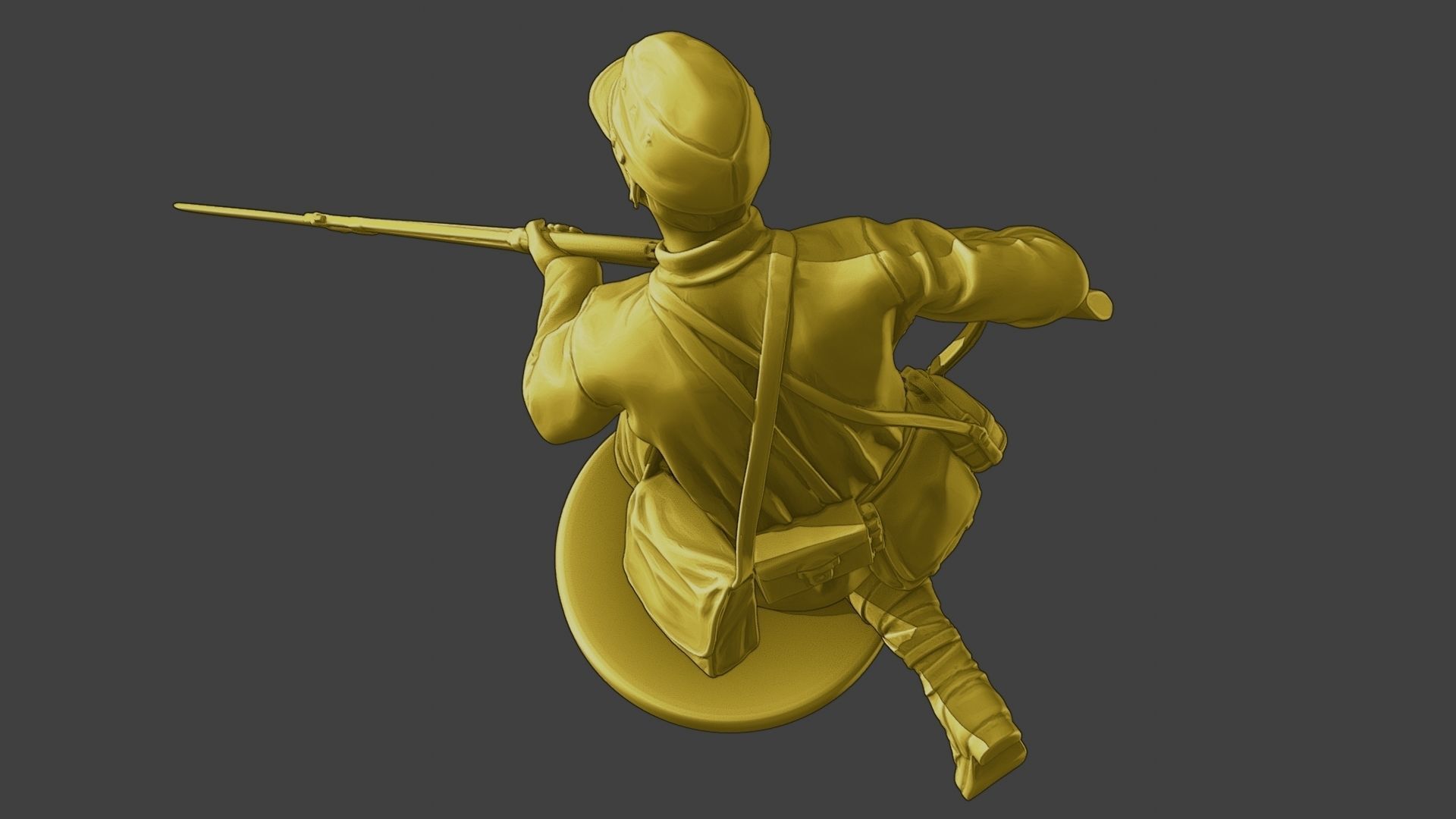 Japanese soldier ww2 Attack3 J2 3D print model_16