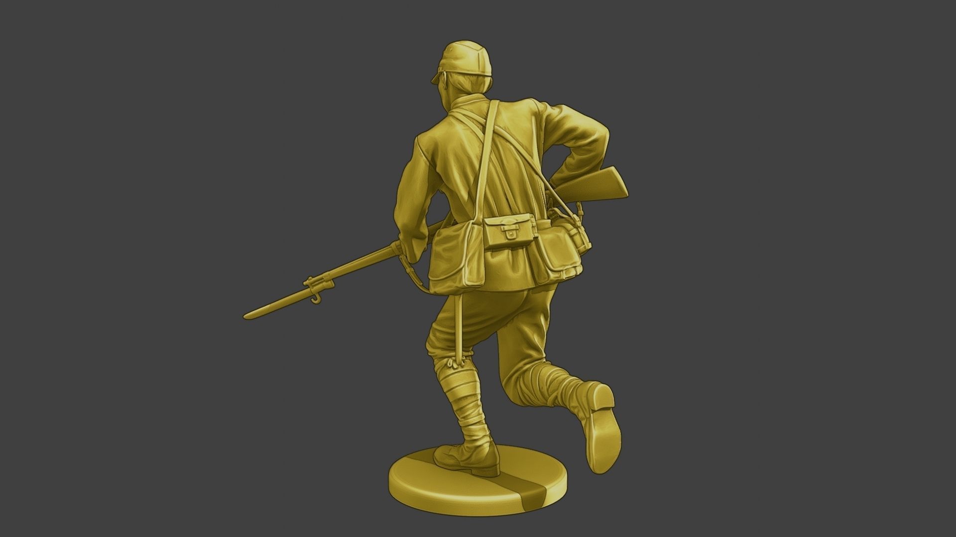 Japanese soldier ww2 Attack3 J2 3D print model_5