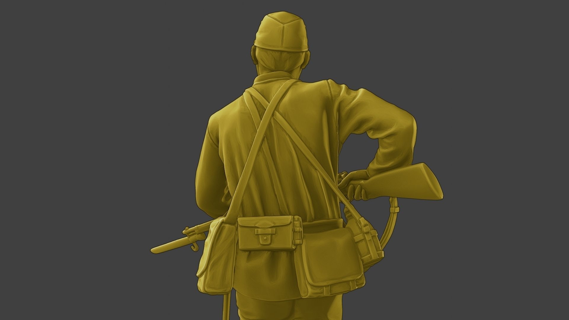 Japanese soldier ww2 Attack3 J2 3D print model_21