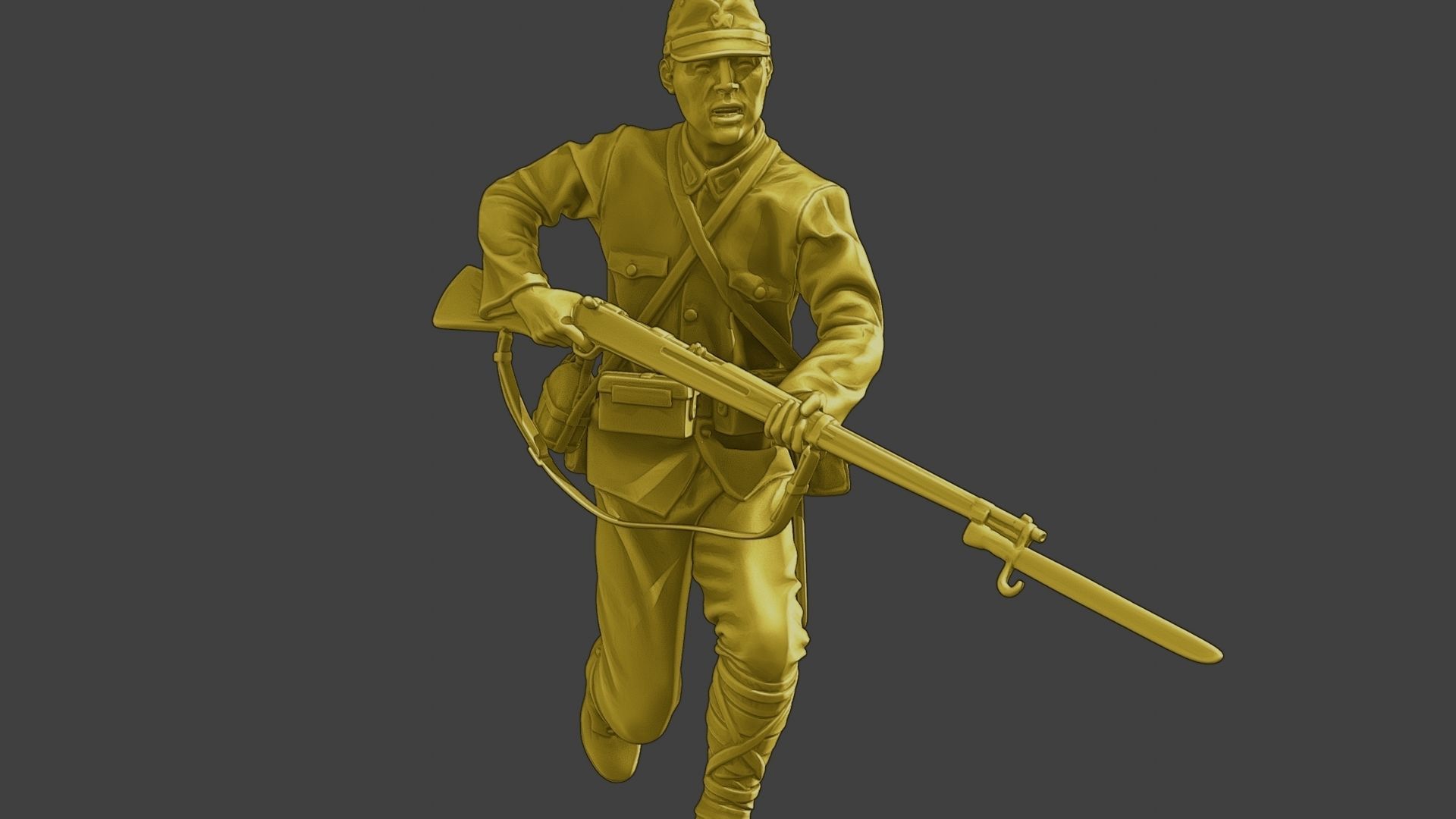 Japanese soldier ww2 Attack3 J2 3D print model_28